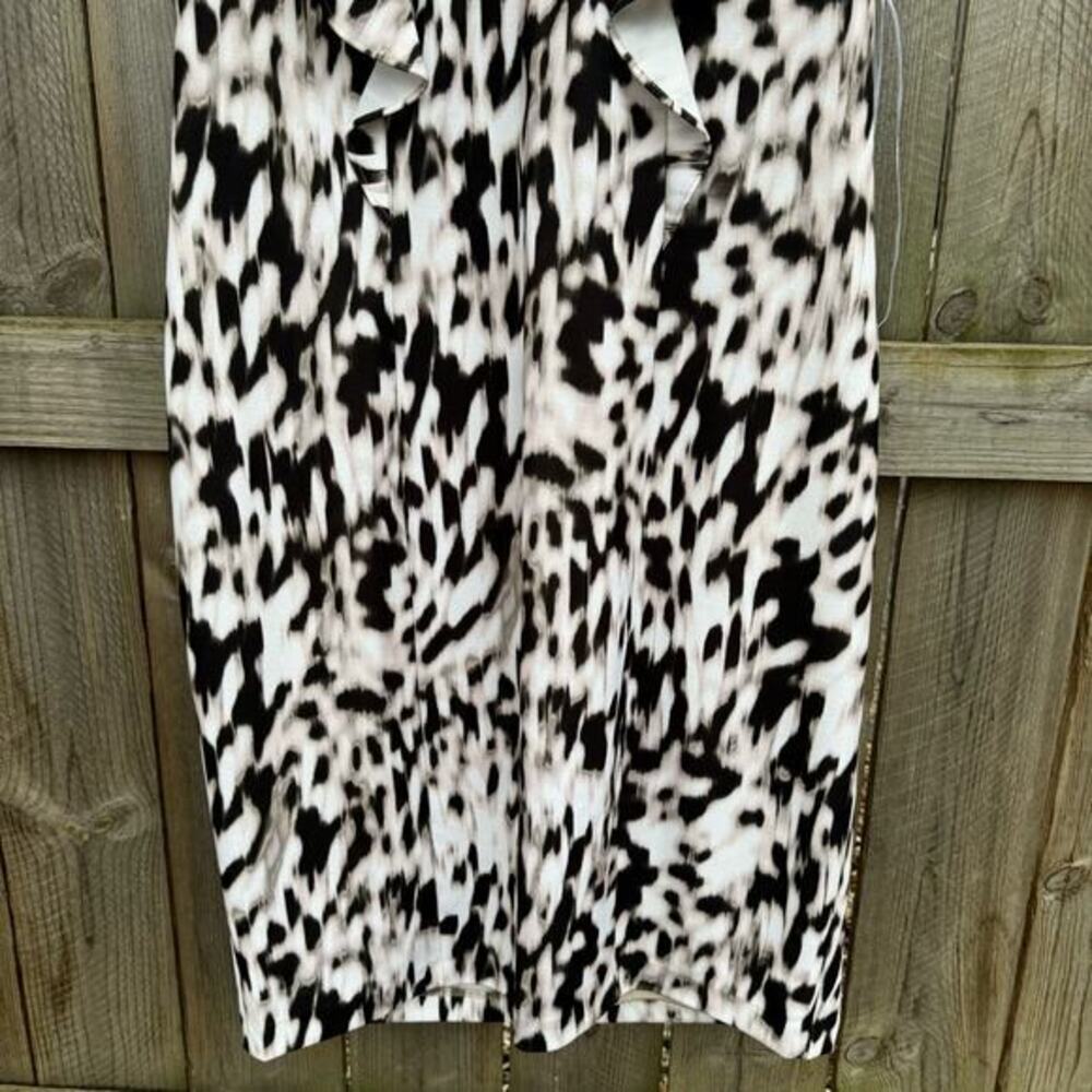 Calvin‎ Klein Dress Animal Print Shift Sleeveless Midi Size 14 W NWT Event - Picture 4 of 8